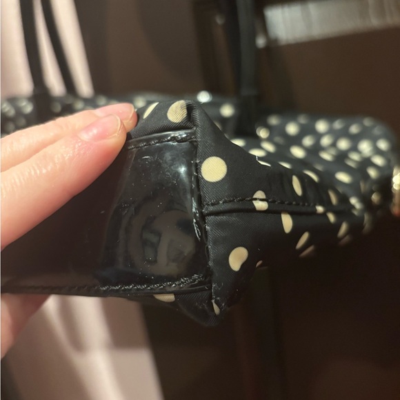 Kate Spade EUC Black and White Polka Dot Laptop Bag - Picture 4 of 7